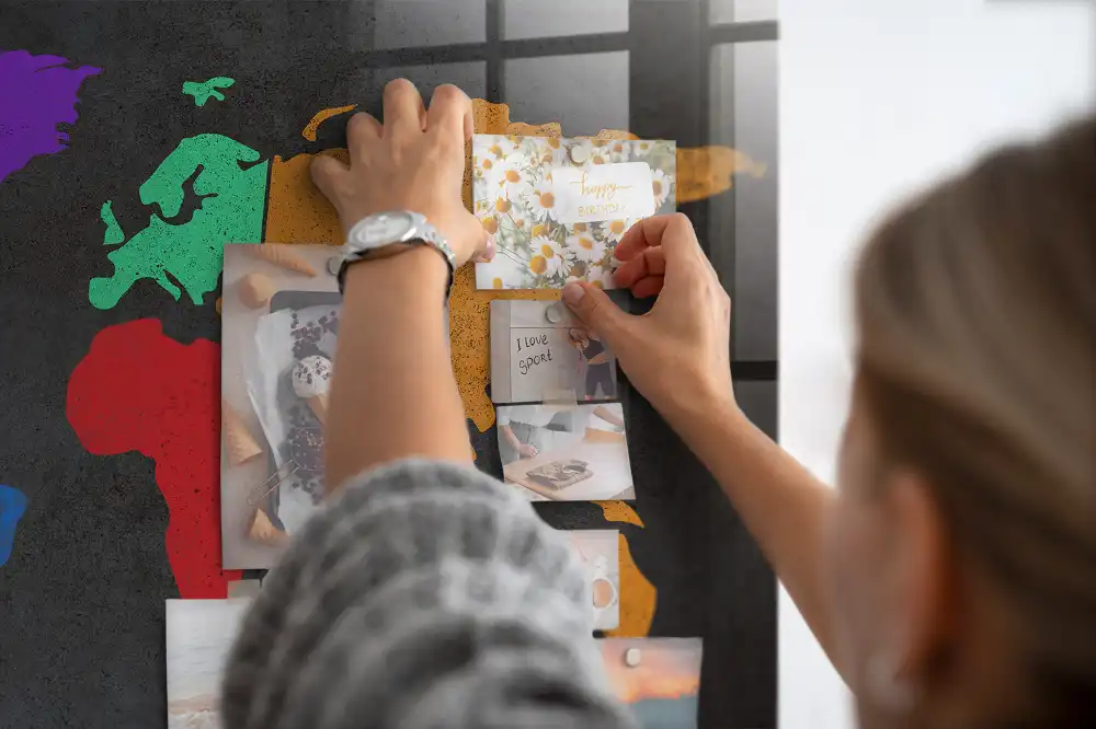 Magnetická tabule atlas světa