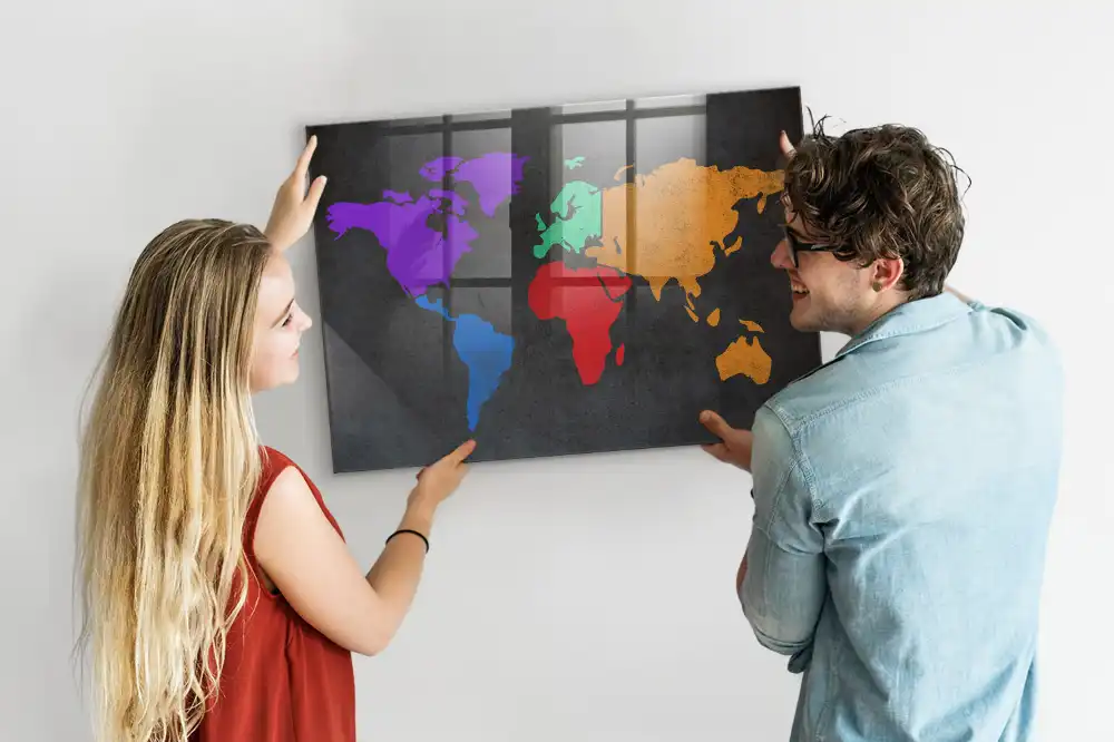 Magnetická tabule atlas světa