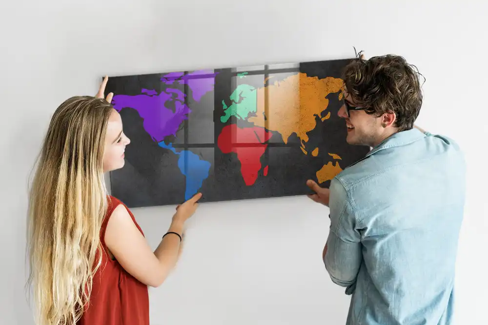 Magnetická tabule atlas světa