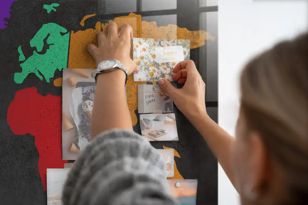 Magnetická tabule atlas světa