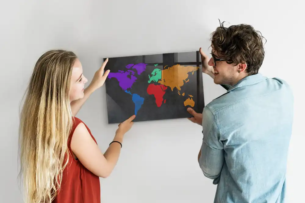 Magnetická tabule atlas světa