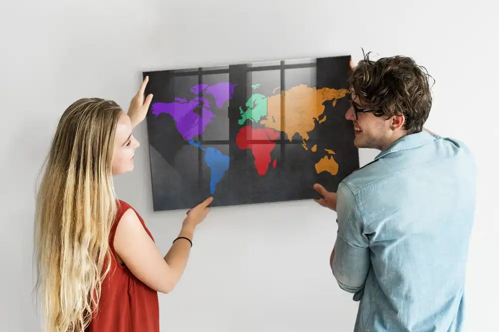 Magnetická tabule atlas světa