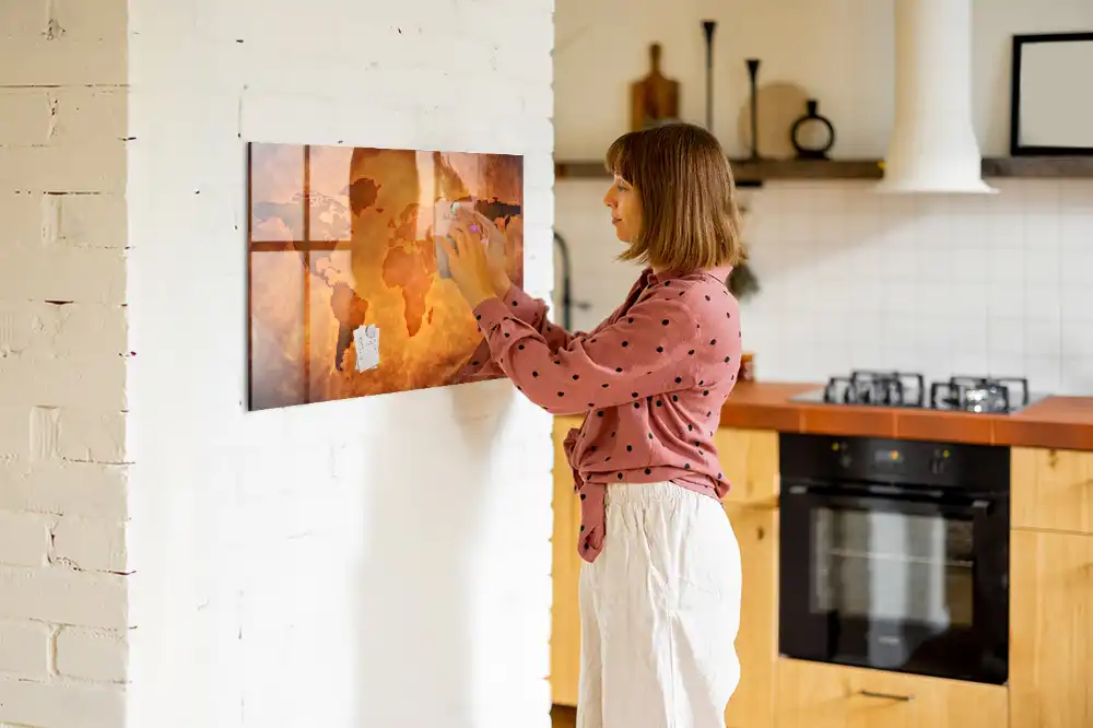 Velká magnetická tabule s mapou světa
