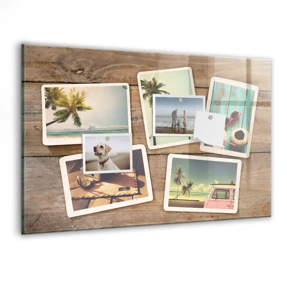 Magnetická tabule s motivem retro fotografií