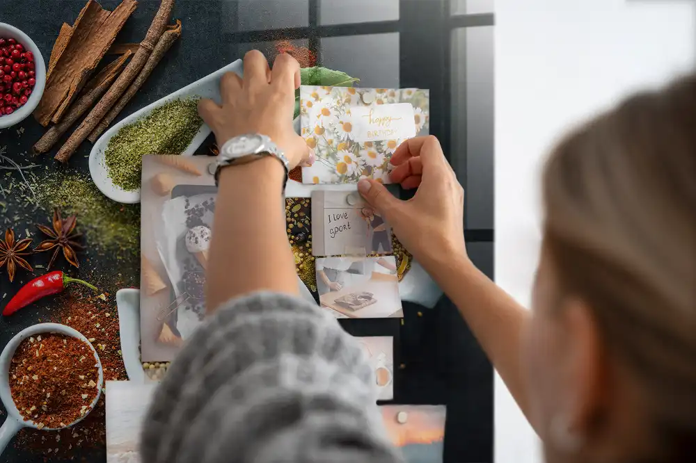 Magnetická tabule na zeď s motivem kořeninových bylin