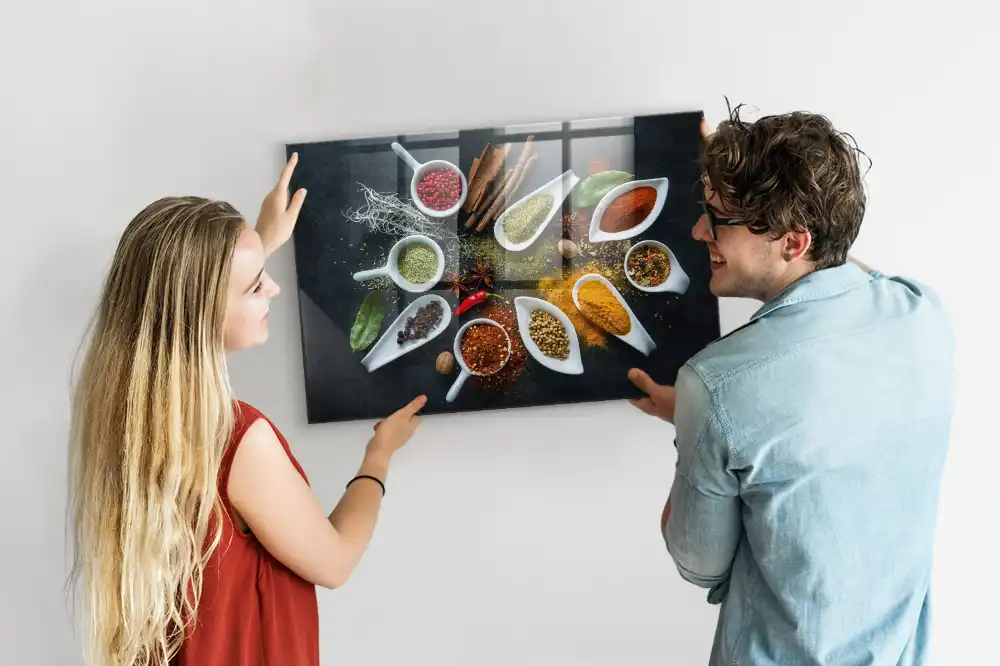 Magnetická tabule na zeď s motivem kořeninových bylin