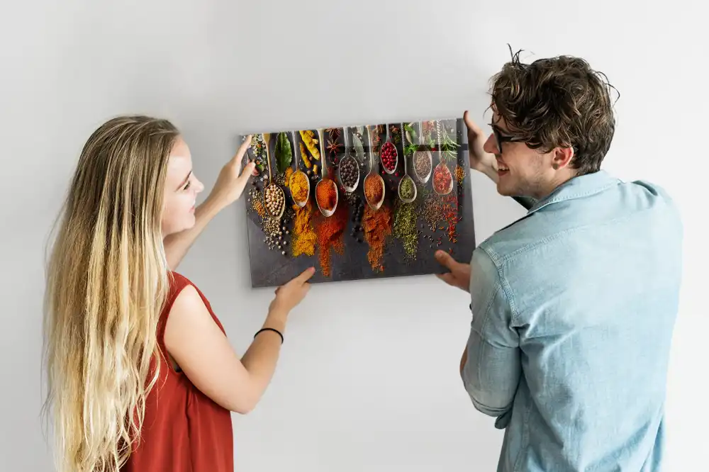 Magnetická tabule s motivem lžiček a koření