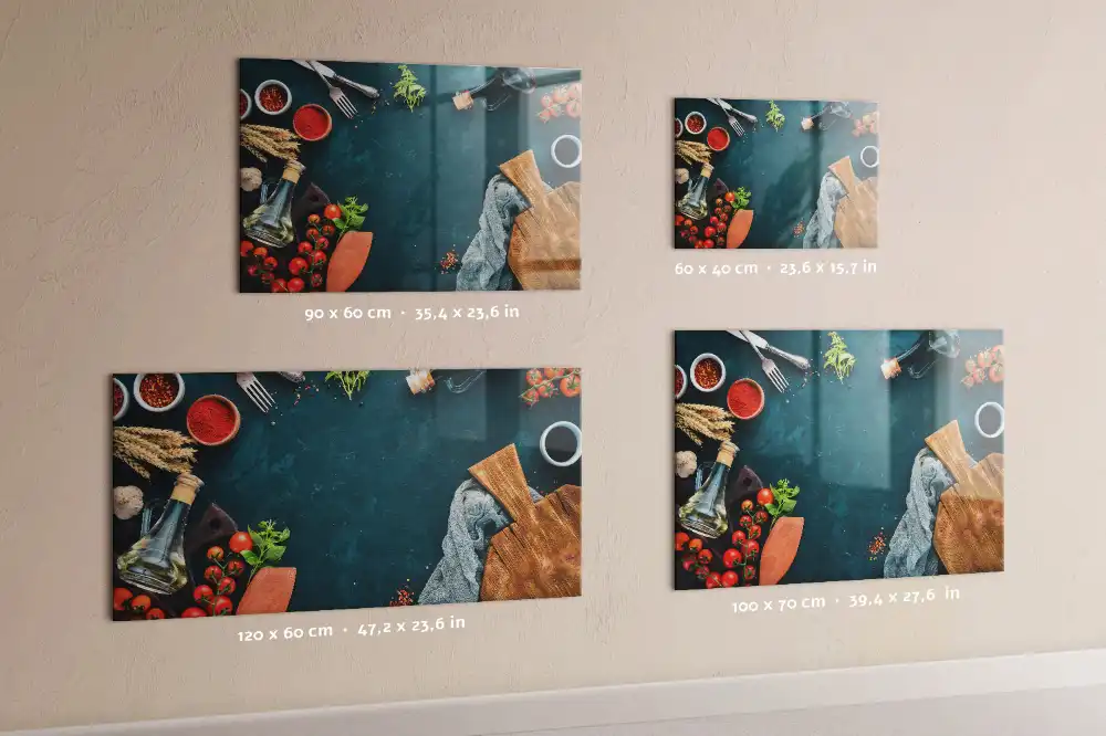 Magnetická tabule na zeď pro kuchyňské doplňky