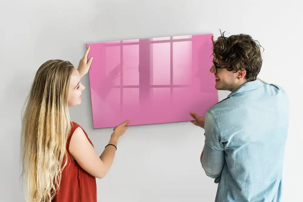 Růžová magnetická tabule