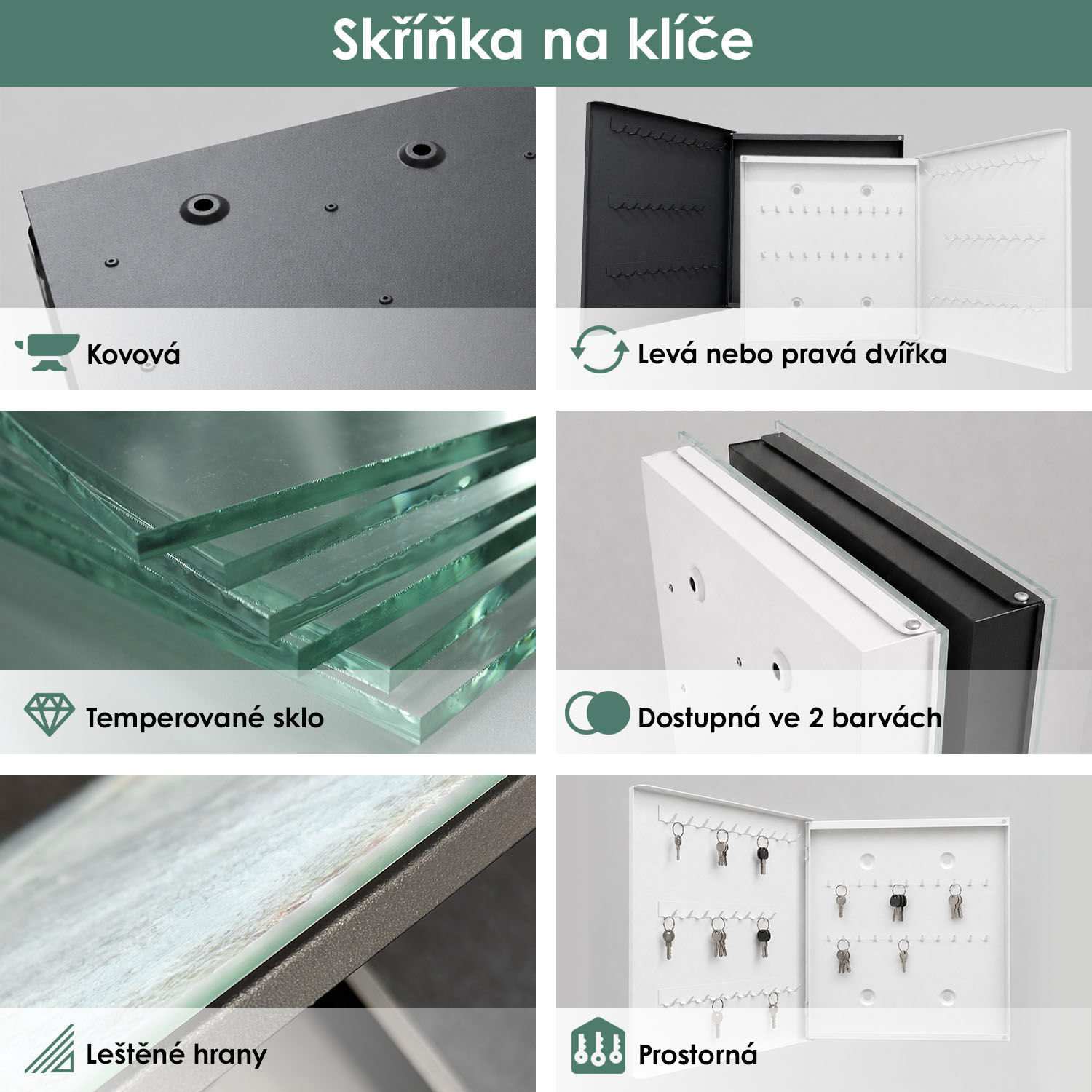 Infografika skř&iacute;ňky na kl&iacute;če